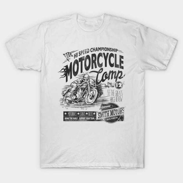 Motorcycle Comp T-Shirt by roshymun